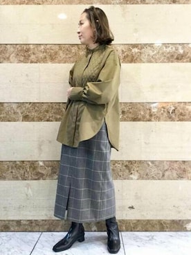 N. STAFFさん（レディース・157cm）の秋コーディネート