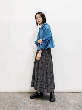 N. STAFFさん（レディース・156cm）の秋コーディネート