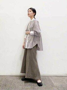 N. STAFFさん（レディース・156cm）の秋コーディネート