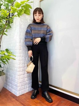 N. STAFFさん（レディース・163cm）の秋コーディネート