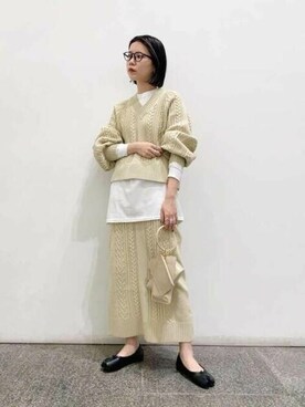 N. STAFFさん(レディース・156cm)の秋コーディネート