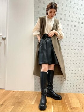 N. STAFFさん（レディース・158cm）の秋コーディネート
