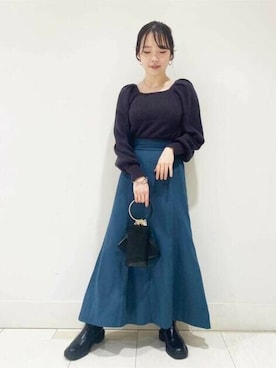 N. STAFFさん(レディース・159cm)の秋コーディネート