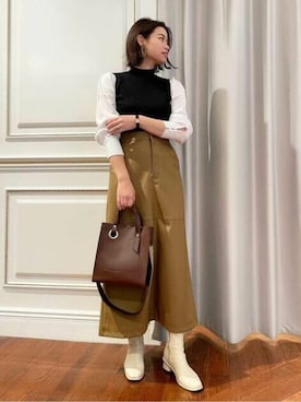 N. STAFFさん(レディース・162cm)の秋コーディネート