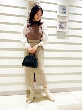 N. STAFFさん(レディース・159cm)の秋コーディネート
