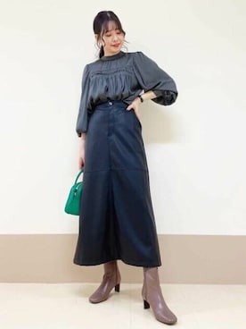 N. STAFFさん（レディース・166cm）の秋コーディネート