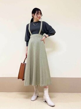 N. STAFFさん（レディース・166cm）の秋コーディネート