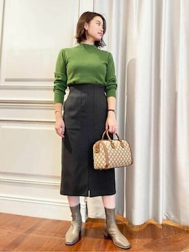 N. STAFFさん（レディース・162cm）の秋コーディネート