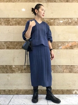 N. STAFFさん(レディース・157cm)の秋コーディネート