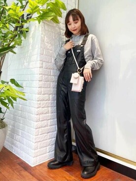 「N.（N. Natural Beauty Basic）（エヌエヌナチュラルビューティーベーシック）のアイテム（サロペット/オーバーオール）」を使った、N. STAFFさん（レディース・163cm）の秋コーディネート