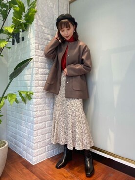 N. STAFFさん（レディース・163cm）の秋コーディネート