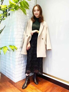 N. STAFFさん（レディース・157cm）の秋コーディネート