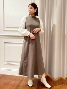 N. STAFFさん（レディース・162cm）の秋コーディネート