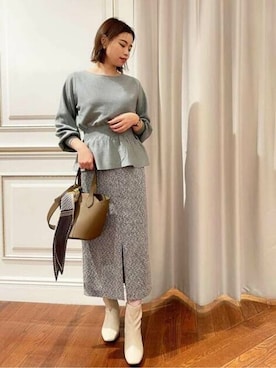 N. STAFFさん（レディース・162cm）の秋コーディネート