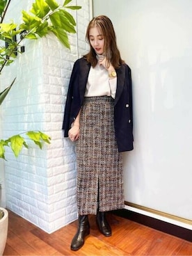 N. STAFFさん(レディース・157cm)の秋コーディネート