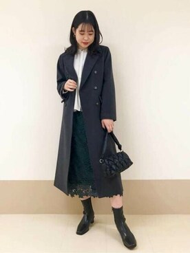 「N.（N. Natural Beauty Basic）（エヌエヌナチュラルビューティーベーシック）のアイテム（チェスターコート）」を使った、N. STAFFさん（レディース・166cm）の秋コーディネート