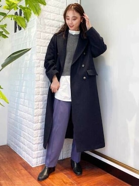 N. STAFFさん（レディース・157cm）の秋コーディネート