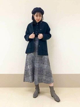 N. STAFFさん（レディース・166cm）の秋コーディネート