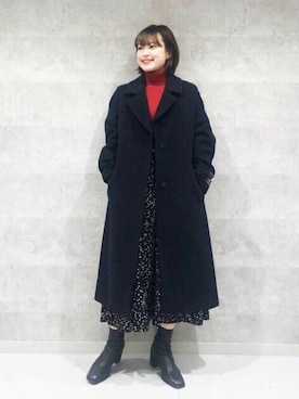 「N.（N. Natural Beauty Basic）（エヌエヌナチュラルビューティーベーシック）のアイテム（チェスターコート）」を使った、N. STAFFさん（レディース・156cm）の秋コーディネート