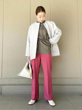 N. STAFFさん（レディース・165cm）の秋コーディネート