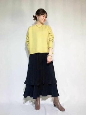 N. STAFFさん（レディース・158cm）の秋コーディネート