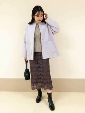 「N.（N. Natural Beauty Basic）（エヌエヌナチュラルビューティーベーシック）のアイテム（その他アウター）」を使った、N. STAFFさん（レディース・166cm）の秋コーディネート