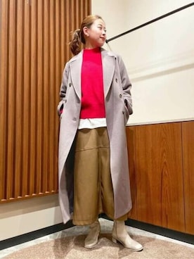 「N.（N. Natural Beauty Basic）（エヌエヌナチュラルビューティーベーシック）のアイテム（チェスターコート）」を使った、N. STAFFさん（レディース・156cm）の秋コーディネート