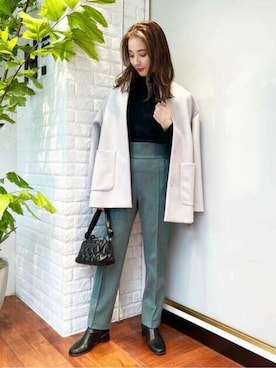 「N.（N. Natural Beauty Basic）（エヌエヌナチュラルビューティーベーシック）のアイテム（その他アウター）」を使った、N. STAFFさん（レディース・157cm）の秋コーディネート