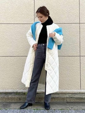 「N.（N. Natural Beauty Basic）（エヌエヌナチュラルビューティーベーシック）のアイテム（その他アウター）」を使った、N. STAFFさん（レディース・157cm）の秋コーディネート