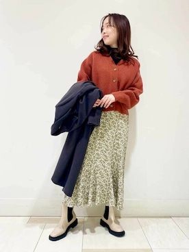 「N.（N. Natural Beauty Basic）（エヌエヌナチュラルビューティーベーシック）のアイテム（チェスターコート）」を使った、N. STAFFさん（レディース・159cm）の秋コーディネート