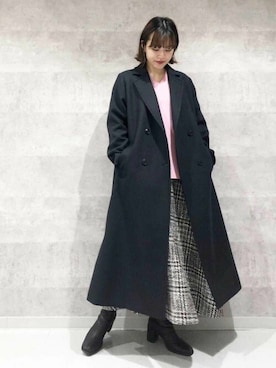 「N.（N. Natural Beauty Basic）（エヌエヌナチュラルビューティーベーシック）のアイテム（チェスターコート）」を使った、N. STAFFさん（レディース・156cm）の秋コーディネート