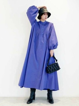 N. STAFFさん（レディース・158cm）の冬コーディネート