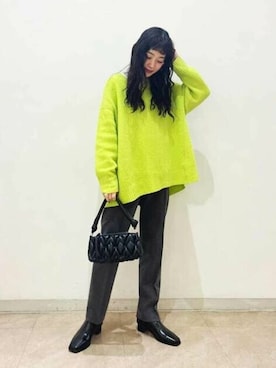 N. STAFFさん（レディース・157cm）の冬コーディネート