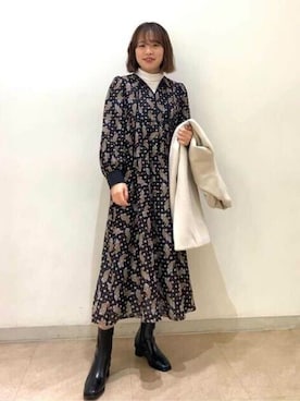 N. STAFFさん(レディース・160cm)の冬コーディネート