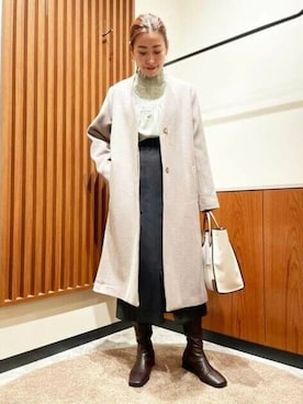 N. STAFFさん(レディース・156cm)の冬コーディネート