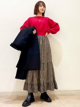「N.（N. Natural Beauty Basic）（エヌエヌナチュラルビューティーベーシック）のアイテム（チェスターコート）」を使った、N. STAFFさん（レディース・160cm）の冬コーディネート