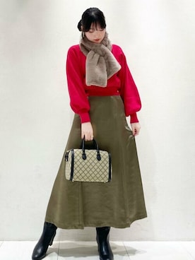 N. STAFFさん（レディース・163cm）の冬コーディネート