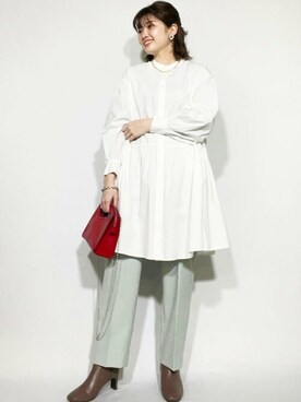 N. STAFFさん（レディース・158cm）の冬コーディネート