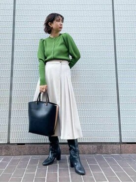 N. STAFFさん（レディース・158cm）の冬コーディネート