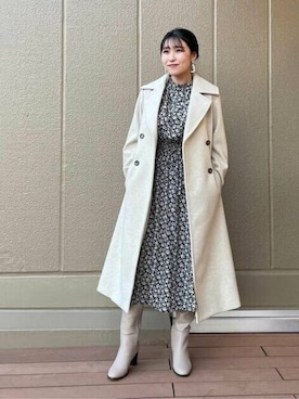 「N.（N. Natural Beauty Basic）（エヌエヌナチュラルビューティーベーシック）のアイテム（その他アウター）」を使った、N. STAFFさん（レディース・157cm）の冬コーディネート
