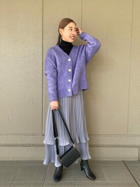 N. STAFFさん（レディース・157cm）の冬コーディネート