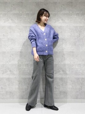 N. STAFFさん（レディース・156cm）の冬コーディネート