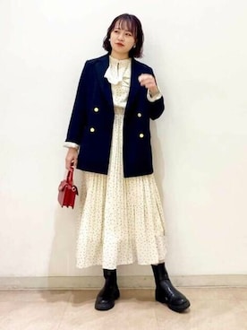 N. STAFFさん（レディース・160cm）の冬コーディネート