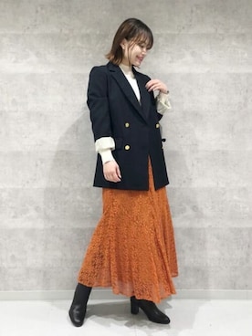 N. STAFFさん(レディース・156cm)の冬コーディネート