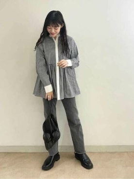 N. STAFFさん(レディース・157cm)の冬コーディネート