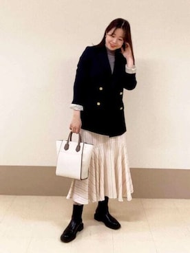 N. STAFFさん（レディース・166cm）の冬コーディネート