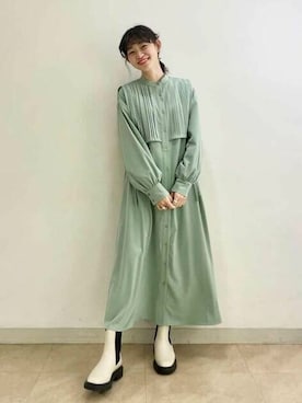 N. STAFFさん（レディース・157cm）の冬コーディネート