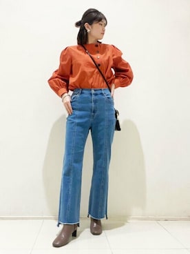 N. STAFFさん（レディース・158cm）の冬コーディネート