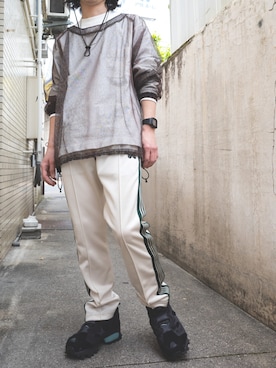 「trackpants」｜takatoさん（メンズ・167cm）の夏コーディネート