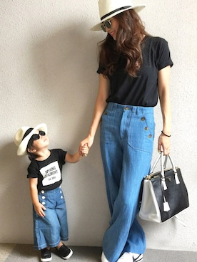 y.u.n.o.nさん（レディース・163cm）の夏コーディネート